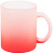 Кружка для сублимации Frosted Glass Color, 325 мл, красная